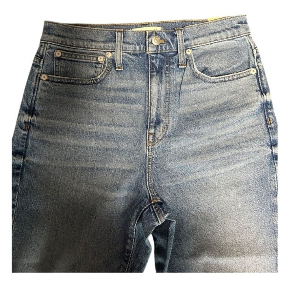 Madwell Slim Boyjean Women's 26 Blue NWT‎ High Rise Straight Leg Denim - Picture 4 of 4